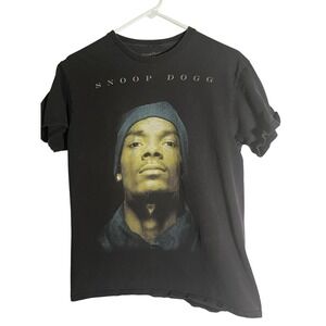 Snoop Dogg cotton crewneck Faded Black t-shirt Size Medium Unisex